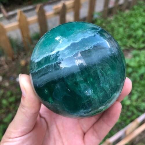 Fluorite Crystal Sphere Reiki Healing Natural Stone And Minerals Quartz Ball Home Decoration