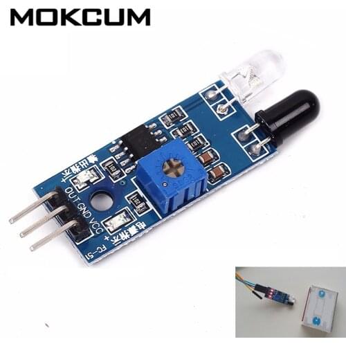Smart Car Obstacle Avoidance Sensor Module Barrier IR Infrared Module Photoelectric Reflection Sensor 3 Wire for Arduino