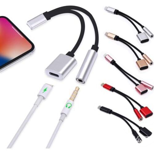 Cable adaptador para iPhone, Conector de carga de Audio, para iPhone X, 8, 7, XR, 11 pro, xs, max a 3,5mm, adaptador de auricula