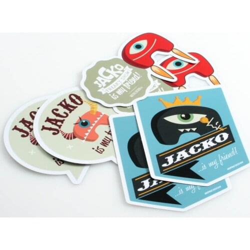 Permanent Good Back Cut Quality Waterproof Vinyl Die Cut Logo Custom Sticker ---PX9063