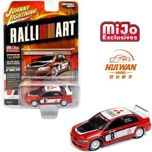 Johnny Lightning 1:64 2004 mitsubishi EVO Diecast Collection of Die-casting Simulation Alloy Model Car Children Toys