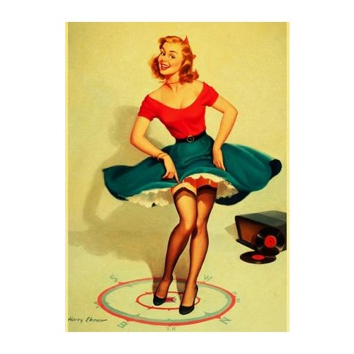 Lot style Choose Pin Up Girl Art print Silk poster Home Wall Decor