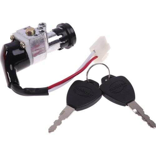 New 1PC High Performance Motorcycle Electric Bike Scooter E-bike Electric Lock Battery Chager Mini Lock with 2 keys Universal