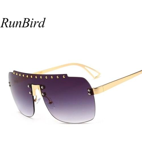 2018 New Fashion Clear Pink Rimless Sunglasses Women Men Luxury Oversized Metal Sun Glasses Eyeglasses Lentes de sol 5188R