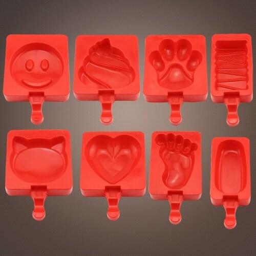 Wholesale/retail,free shipping,Ice cream mold / large bear claw feet love cat / popsicles diy / silicone mold
