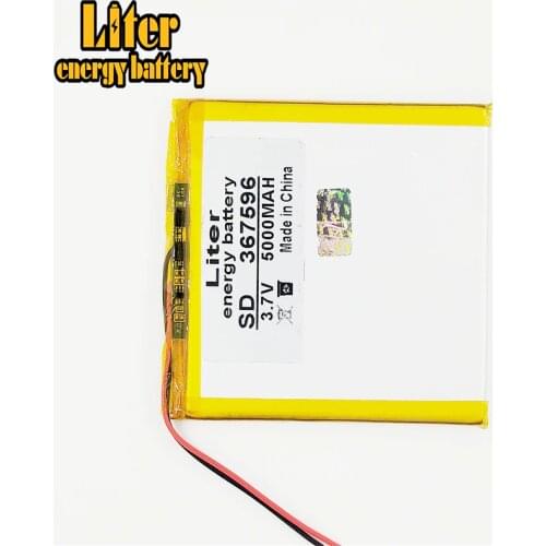 Tablet pc 367596 3.7V,5000mAH (Q88 tablet polymer lithium ion battery) Rechargeable battery for tablet pc 7 inch 8 inch 9inch
