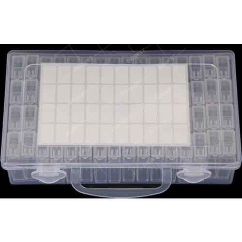 Plastic Diamond Painting Accessories 64 Bottles Box Container Storage Box Diamant Painting Holder Diamond Mosaic Embronience Box