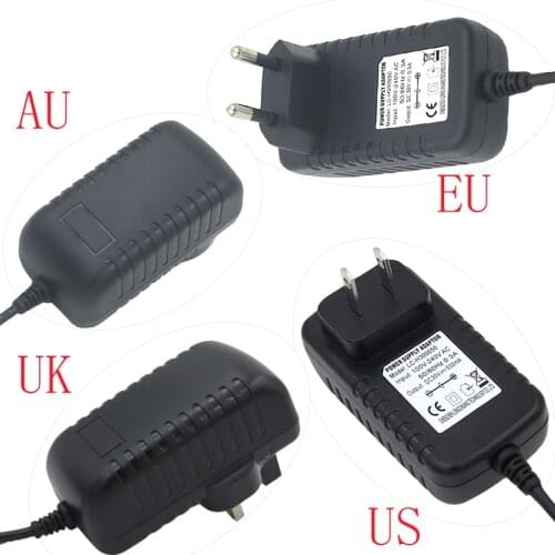 AC 100-240V to DC 30V 500mA Switching Power Supply Converter Adapter Universal Charger US/EU/UK/AU Plug 5.5*2.1mm for LED lamp