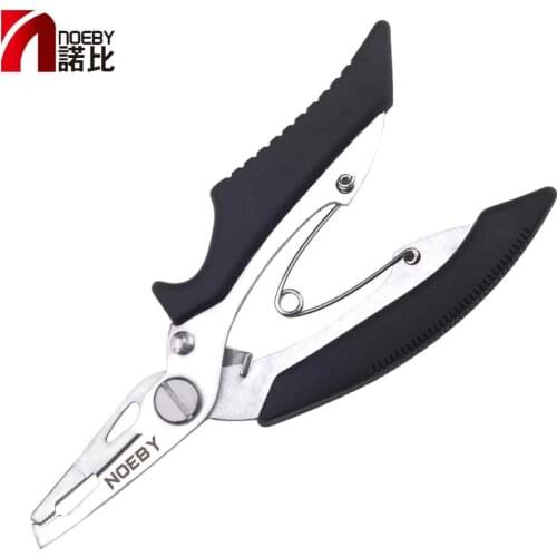 NOEBY Stainless Steel Fish Control Grip Gripper Lure Multifunctional Plier Hook Plier Fish Pliers Fishing Tools Tackle Set
