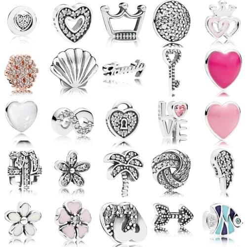 2020 Classic Authentic 925 Sterling Silver Infinite Charm Fit pandora necklace Floating Locket Pendant box DIY Jewelry