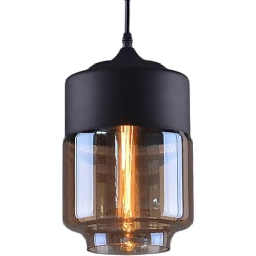 Modern Industrial Art LED Pendant Lamp Creativity Loft E27 Bulb Glass Hanging Lamp Home Decor for Living Dining Room Cafe Bar