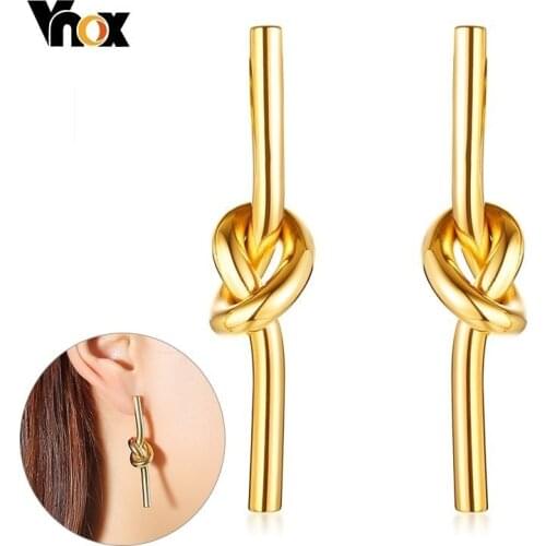 Женские золотые серьги VNOX China At AliExpress