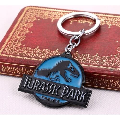 Movie Park Jewelry Mens Boy Key Chains Blue Dragon Pendant Keychains Key rings Accessories