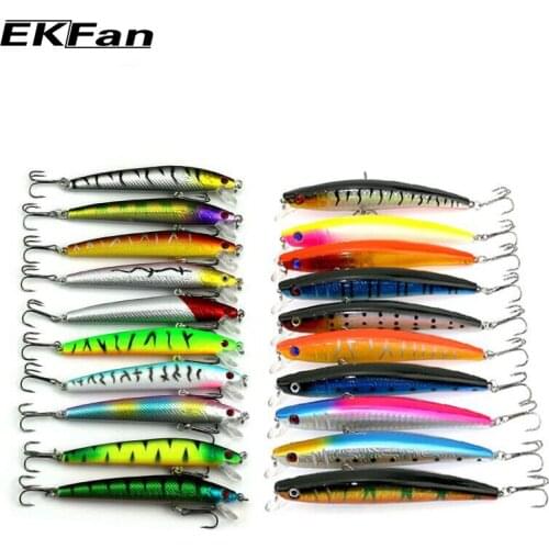 20pcs Fishing Lure Set Top Minnow Fishing Tackle 9.5CM 8.5G 11.5CM 11.2G Fishing Bait