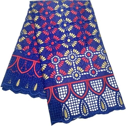 2021 Swiss Voile Lace 100% Cotton African Lace Fabric Women Dress Material High Quality Nigerian Fabrics