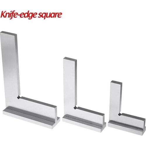50x40/75x50/100x70mm Machinist 90 Degree Right Angle Square Engineer Set with Seat Ground Steel Hardened Precision Angle Ruler