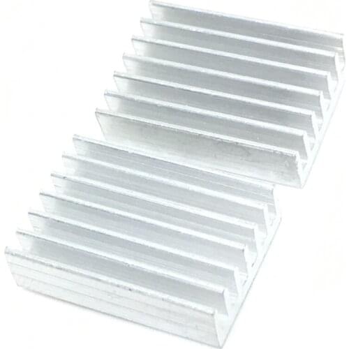 20PCS Aluminium 20x14x6mm Heat Sink Radiator Fin Heatsink Silver Tone