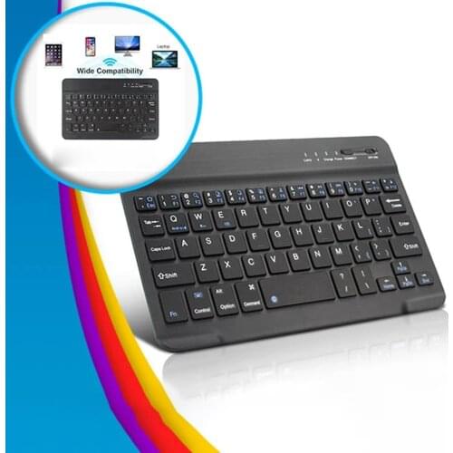 7 8 inch keyboard mobile phone laptop tablet ipad keyboard ultra-thin mini blue wireless keyboard for computer
