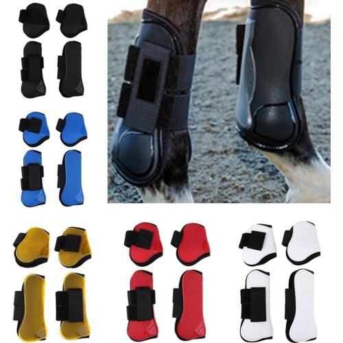 2 Pairs Horse Tendon Fetlock Boots Equestrian Jumping Legs Protection Gears Protection Boots Lightweight Horse Protective Gear