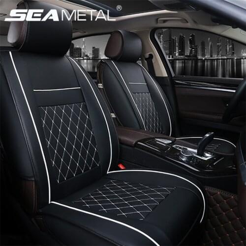 Tire Track Detail Mats Car Seat Covers Auto Protector Pu Leather 1pc Universal It Most Padswith