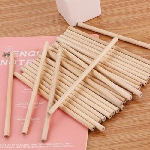 Eco-friendly Natural Eco-friendly Natural Wood Pencil HB Blank Non-toxic Standard Pencil Cute Stationery Office School Supplies