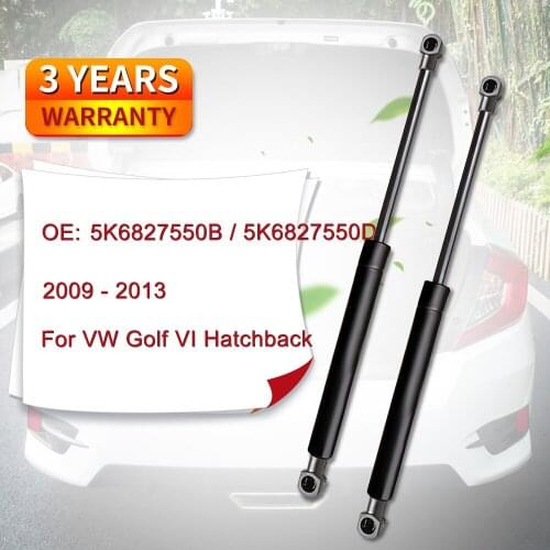 Tailgate Boot Gas Strut 5K6827550B / 5K6827550D for VW Golf VI Hatchback ( 2009 - 2013 ) ( Pack of 2 )