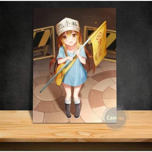 Canvas Anime Platelet-chan Pictures Home Decoration Paintings Poster HD Prints Wall Art Modular Living Room