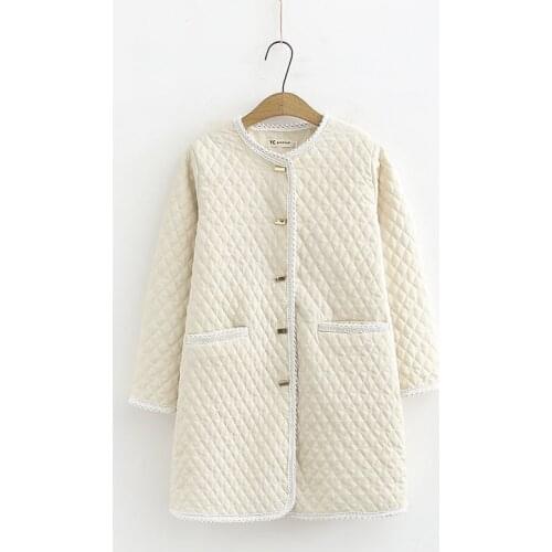 New 2021 Oversize Womens Winter Cotton Padded Jacket Loose Quilted Lace Binding Long Polyfill Coat Big Size XL 2XL 3XL 4XL