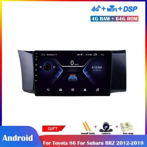 9 inch IPS Screen Android Multimedia Player For Toyota 86 For Subaru BRZ 2012-2019 Car Radio Stereo GPS Navigation DSP Head unit