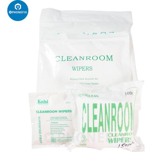 Soft 200Pcs/Bag Cleanroom Wiper Non Dust Cloth Dust Free Paper LED Phone LCD Repair Tool Anti-static Microfiber Cleaning Cloth