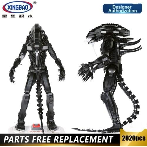 XingBao 04001 2020Pcs The high-tech Genuine Movie Series The Alien Robot MOC Set Building Blocks Bricks DIY Assembly Robot Model