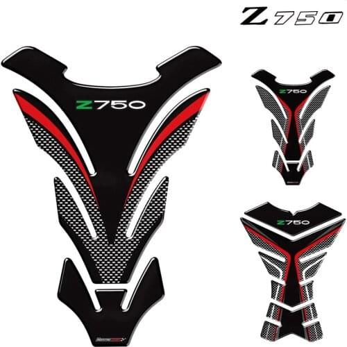 For Kawasaki Z750 Z 750 z750 motorcycle 3D logo traction side pad protection sticker fuel tank sticker