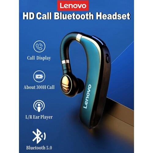 Lenovo HX106 Bluetooth Earphone Pro Ear Hook Wireless Bluetooth 5.0 Earbud With Microphone 40 Hours For Driving Meeting