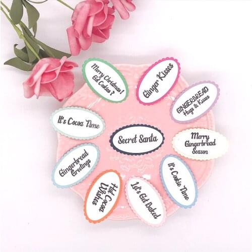 Gingerbread Greetings Metal Cutting Dies or Stamp for DIY Scrapbooking/photo album Decorative Embossing DIY Paper Cards