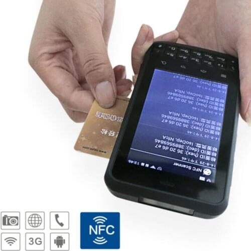 Touch Display 3.8 Inch Industrial Handheld Android UHF RFID Reader HF Reader LS398