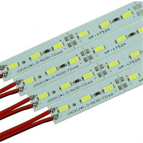 LED Aluminum Bar Light Rigid Strip SMD5630 5730 Aluminum Alloy 0.5m 36leds DC12V LED Rigid Light Bar For Cabinet Light