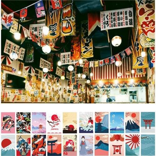 Japanese Banner Bunting Flags Polyester Flags Sushi Restaurant Decor Type 1