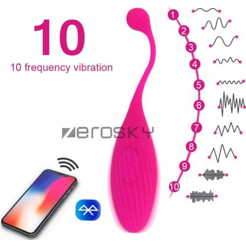 10-Speeds-Vibe APP Wireless-Control-Vibrating-Egg-Clit G Spot-Vibrator-Massage-Adult-Toy Orgasm