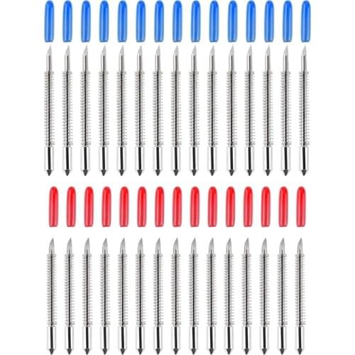 15pcs 45/60 Degree Cutting Blade Lettering Knives with Springs Vinyl Cutter Tool
