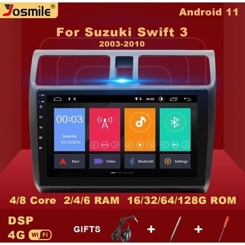 2 Din Android 11 Car Multimedia Player For Suzuki Swift 2005 2006 2007 2008-2010 Radio GPS Navigation AI Voice Control Carplay