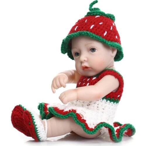 28cm Full Silicone Children Birthday Gifts for The Children of The Baby Doll Toys Collection Bebe Reborn Baby