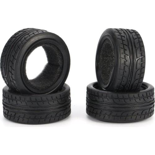 4pcs 1/10 Medium Grain Drift RC On-road Car Tyre RubberTire Tyre 49mm For Traxxas HPI Kyosho Racing HSP Wheels