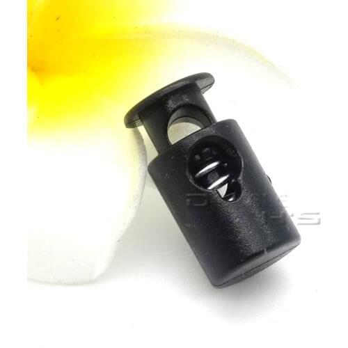 500pcs/lot Mini Cord Lock Stopper Widely Used For Garment Accessories/Bags/Shoe Lace Black