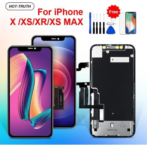 5Pcs/Lot OLED LCD Screen for iPhone X XS XR XS MAX Touch Screen Original LCD Display Digitizer Assembly 1:1 OEM Replacement TFT