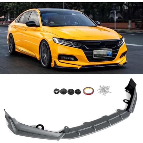 ABS Front Bumper Lip Body Kit Spoiler Splitters Fits For Honda Accord 4Dr Model 2018-2020 Only Car Modification