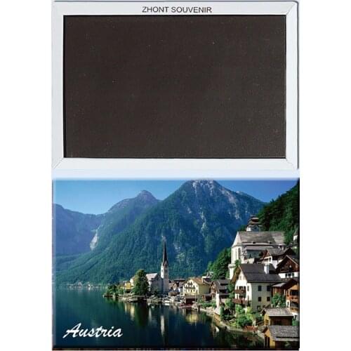 Austria_Hallstatt Metal wrapped TinPlate Fridge Magnets 22040,Quality Souvenirs for world Attraction