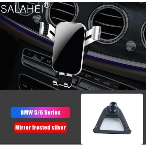 Car Mobile Phone Holder For BMW 5/6 Series Air Vent Mount Stand No Magnetic Cell Phone Holder For iPhone Phone In Car Bracket