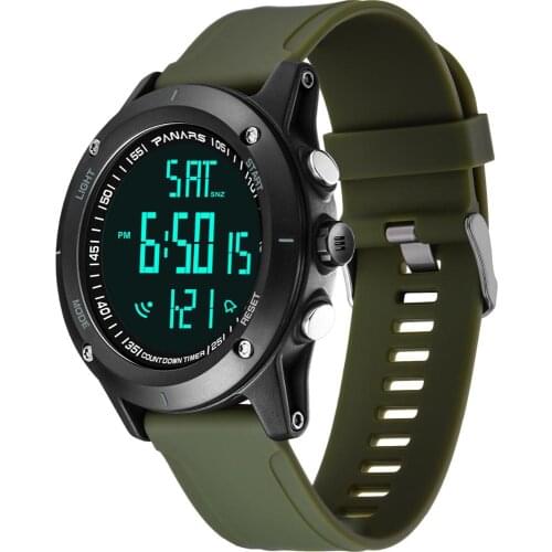 RGTOPONE New Cool Sports Multi-function Waterproof Men Electronic Watches Outdoor Running Shockproof Mens Digital Wrist Watch