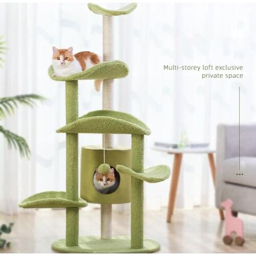 Cat Tower For Indoor Cats Cute Cat Tree Cat Climbing Frame Cat Litter One Cat Tower Tall Cat Tree Cat Climbing Frame Grab Shelf