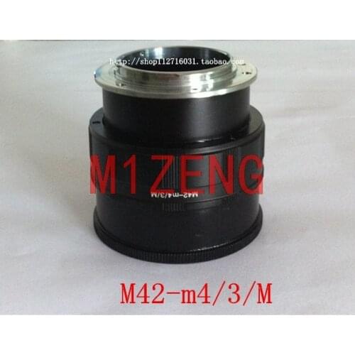 M42-M43 Macro Focusing Helicoid Adapter for m42 42mm Lens to panasonic M43 em1 em5 em10 gh4 gh5 gf8 GF3 E-P1 EPL7 camera